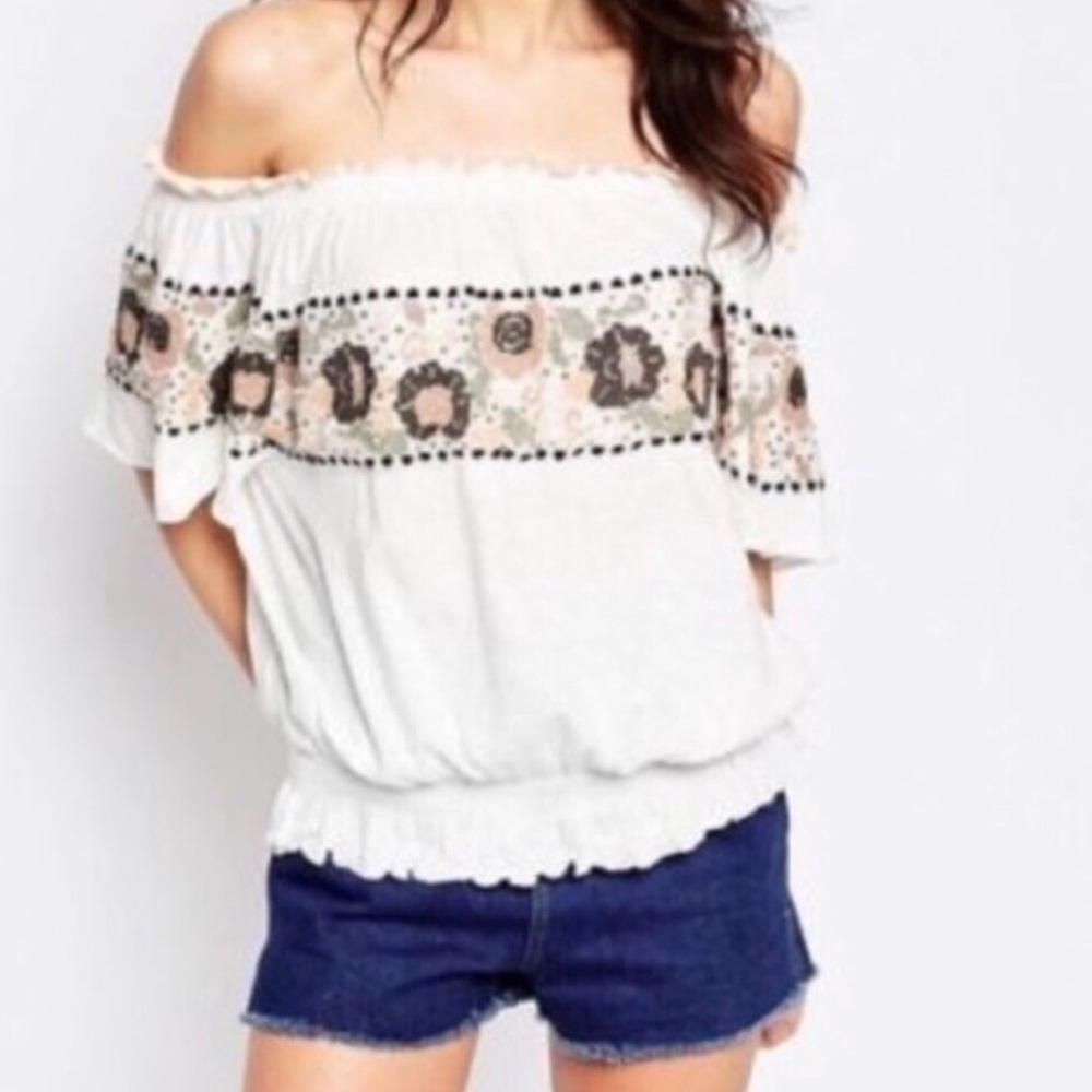 FREE PEOPLE   / Sienna Off-The-Shoulder Top - Picture 8 of 8